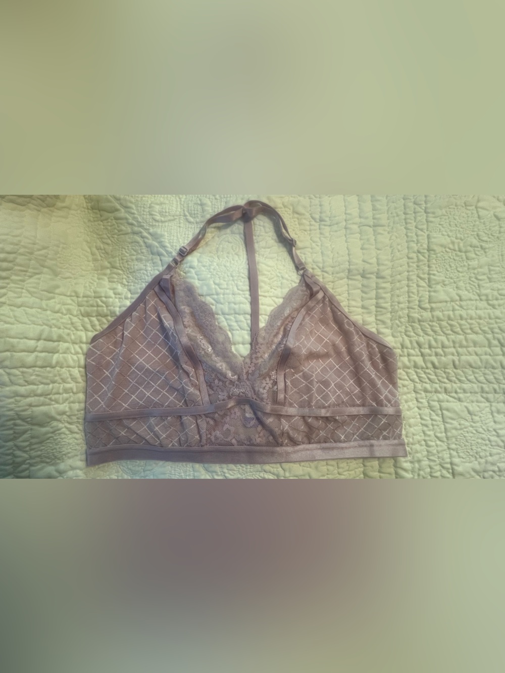 Secret Treasures Lace-Trim Bralette in Mauve